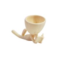 Vaso Decor Leitor Estudante Robert Plant Para Suculentas Bege
