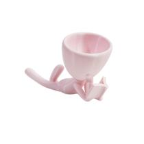 Vaso Decor Leitor Estudante Robert Plant Para Suculentas Rosa Claro