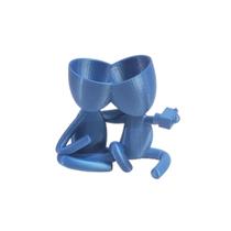 Vaso Decor Robert Casal Selfie Plantas Suculentas Azul Metalizado 13 cm - 3D Art