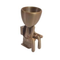 Vaso Decor Robert Plant Banheiro Suculentas Bronze