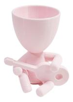 Vaso Decor Robert Violão Músico Plantas Suculentas Rosa Claro