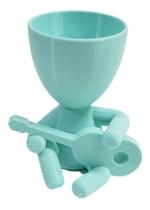 Vaso Decor Robert Violão Músico Plantas Suculentas Verde Água Vaso Decor Robert Violão Músico Plantas Suculentas Verde Água