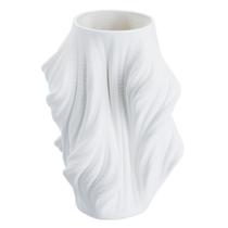 Vaso Decora Rústico Sala Planta Off-White Cerâmica Rafimex