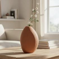 Vaso Decoração Sala Mesa Casa Enfeite Estante Flor Grande