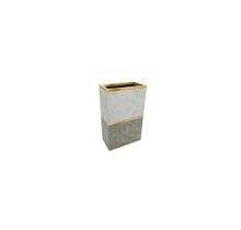 Vaso Decorativo Alto Tons Cinza c Dourado Contemporaneo Luxo Vaso Decorativo Alto Tons Cinza c Dourado Contemporaneo Luxo
