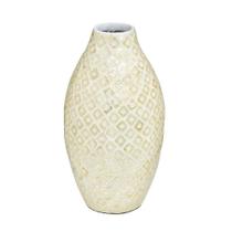 Vaso Decorativo Bambu e Madrepérola Opaline 34cm Espressione Vaso Decorativo Bambu e Madrepérola Opaline 34cm Espressione