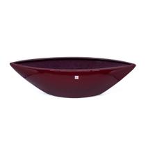 Vaso Decorativo Barca Vermelho Lira 17X63X17cm