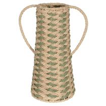 Vaso Decorativo Bege e Verde - 31cm