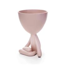 Vaso Decorativo Bob Robert Plant Rosa 14,5x11x10 cm M02 - D'Rossi