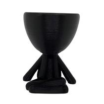 Vaso Decorativo Bob Yoga Preto Bugingaria