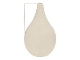 Vaso Decorativo Boho Chic Mesa Chão Redondo Em Poliresina