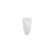 Vaso Decorativo Branco Imitando Gesso 3d Luxo
