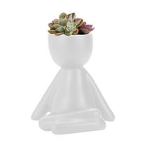 Vaso Decorativo BravaDecor Bob Robert Planta em Cerâmica