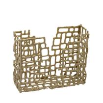 Vaso Decorativo Bronze Organiza Decoração Sala Casa Mesa