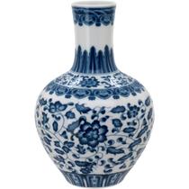 VASO DECORATIVO CACHEPÔ CERÂMICA 22x14x14cm AZUL