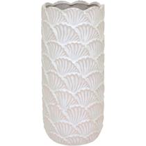 VASO DECORATIVO CACHEPÔ ENFEITE CERÂMICA 33x15x15cm BEGE VASO DECORATIVO CACHEPÔ ENFEITE CERÂMICA 33x15x15cm BEGE