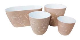 Vaso Decorativo Cachepot Borboletas Em 3D - 4Uni