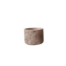 Vaso Decorativo Cachepot Em Cimento Pedra Cinza Pequeno