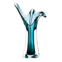Vaso Decorativo Centro de Mesa Esmeralda em Cristal Murano São Marcos 50x30cm Vaso Decorativo Centro de Mesa Esmeralda em Cristal Murano São Marcos 50x30cm