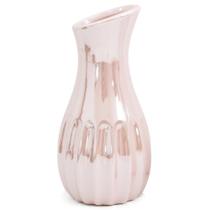 Vaso Decorativo Cerâmica 18cm Rosa - Wincy - Rio de Ouro