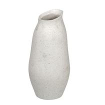 Vaso decorativo cerâmica 27cm marrom off white espressione