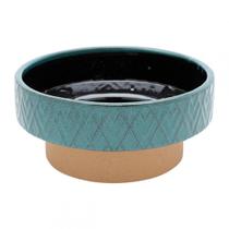 Vaso decorativo cerâmica azul 25x11cm - ROYAL