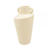 Vaso decorativo ceramica bege 25,2cm