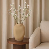 Vaso decorativo ceramica marrom rustico atomo ii 34cm