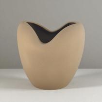 Vaso decorativo ceramica marrom rustico atomo iii 24cm Vaso decorativo ceramica marrom rustico atomo iii 24cm