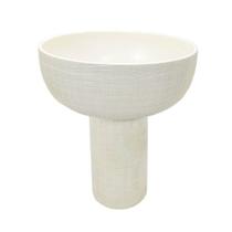 Vaso Decorativo Ceramica Texturizado Branco Design Basem Vaso Decorativo Ceramica Texturizado Branco Design Basem