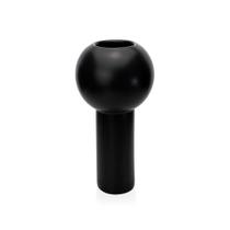 Vaso Decorativo Cilíndrico Em Cerâmica Preto 32,5x16x16 Cm - D'Rossi Vaso Decorativo Cilíndrico Em Cerâmica Preto 32,5x16x16 Cm - D'Rossi