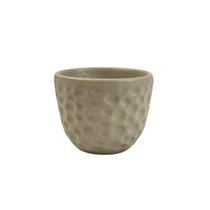 Vaso Decorativo Cinza Fosco Bolha 9X11Cm Cerâmica