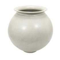 Vaso Decorativo Claro Abaulado Ceramica Fino design