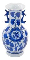 Vaso Decorativo Classic Blue White Porcelana Importado 20x11