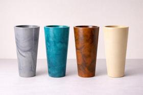 vaso decorativo coluna ibiza marmorizada 40cm em polietileno vaso decorativo coluna ibiza marmorizada 40cm em polietileno