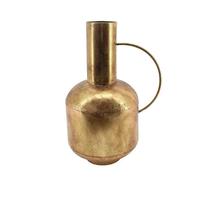 Vaso decorativo com alca em metal dourado 39cm Vaso decorativo com alca em metal dourado 39cm