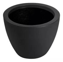 Vaso Decorativo Cone Baixo 28 Preto Absoluto