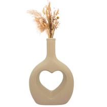 Vaso Decorativo Coração Em Cramica Decoração Casa E Sala