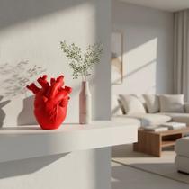 Vaso decorativo coração heart mãe namorados adorno decoração sala quarto rack escritório flores secas