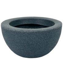 Vaso Decorativo Cuia Bacia Polietileno Suculenta Cactos 26cm modelo grafiato