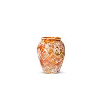Vaso Decorativo de Cerâmica Vermelho Vulcânico 43x25cm