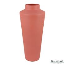 Vaso Decorativo de Chão em Cerâmica Rosa - Novo Tempo