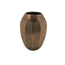 Vaso Decorativo de Chão Rústico Metal Bronze 35cm CR0173 BTC