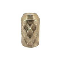 Vaso Decorativo de Chão Rústico Metal Dourado 43cm CR0171 BTC