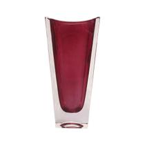Vaso Decorativo de Cristal Ecológico Vermelho Linha Okinawa Bohemia Vaso Decorativo de Cristal Ecológico Vermelho Linha Okinawa Bohemia