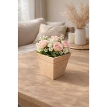 Vaso Decorativo De Mesa para Flores Artificiais Toque Elegante Para Ambientes Residenciais -P