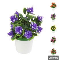 Vaso Decorativo de Plástico 15cm com Planta Color - Tudo em Caixa Vaso Decorativo de Plástico 15cm com Planta Color - Tudo em Caixa