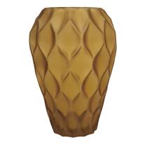 Vaso Decorativo de Vidro Amarelo 22,5cm BC0080 BTC Vaso Decorativo de Vidro Amarelo 22,5cm BC0080 BTC