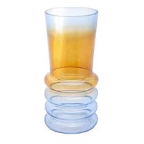 Vaso Decorativo De Vidro Laranja 14 x 30cm Wolff