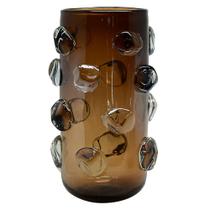Vaso Decorativo de Vidro Marrom 33cm RDH0009 BTC